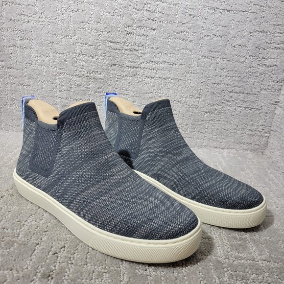 Rothy's The Chelsea Graphite Melange Ankle Boots Women's Size US 8, 8.5, 9.5 - Picture 7 of 10